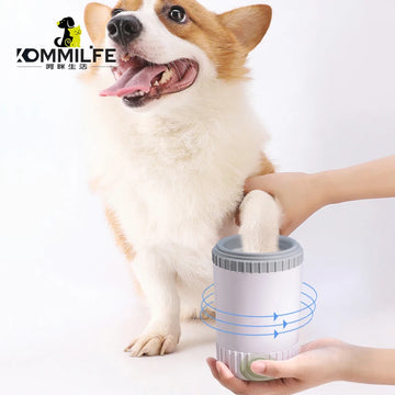 Automatic Pet Dog Paw Washer Cleaner Automatic Dog Paw Washer Soft Silicone needle Dog Foot Cleaner Pet Paw Washing Cup for Dogs