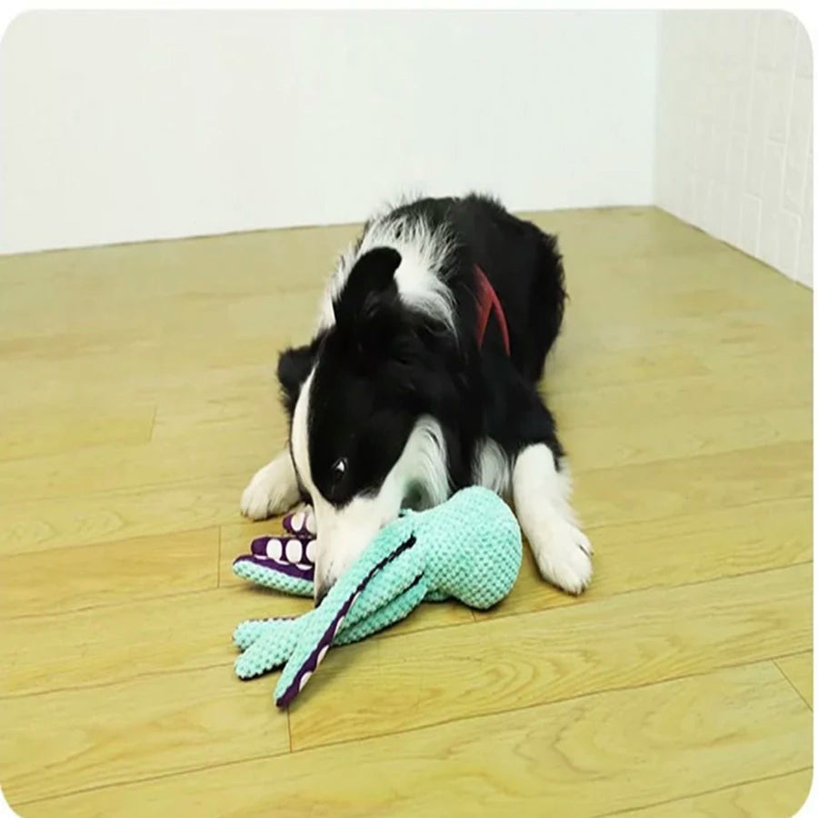 Pet dog plush octopus